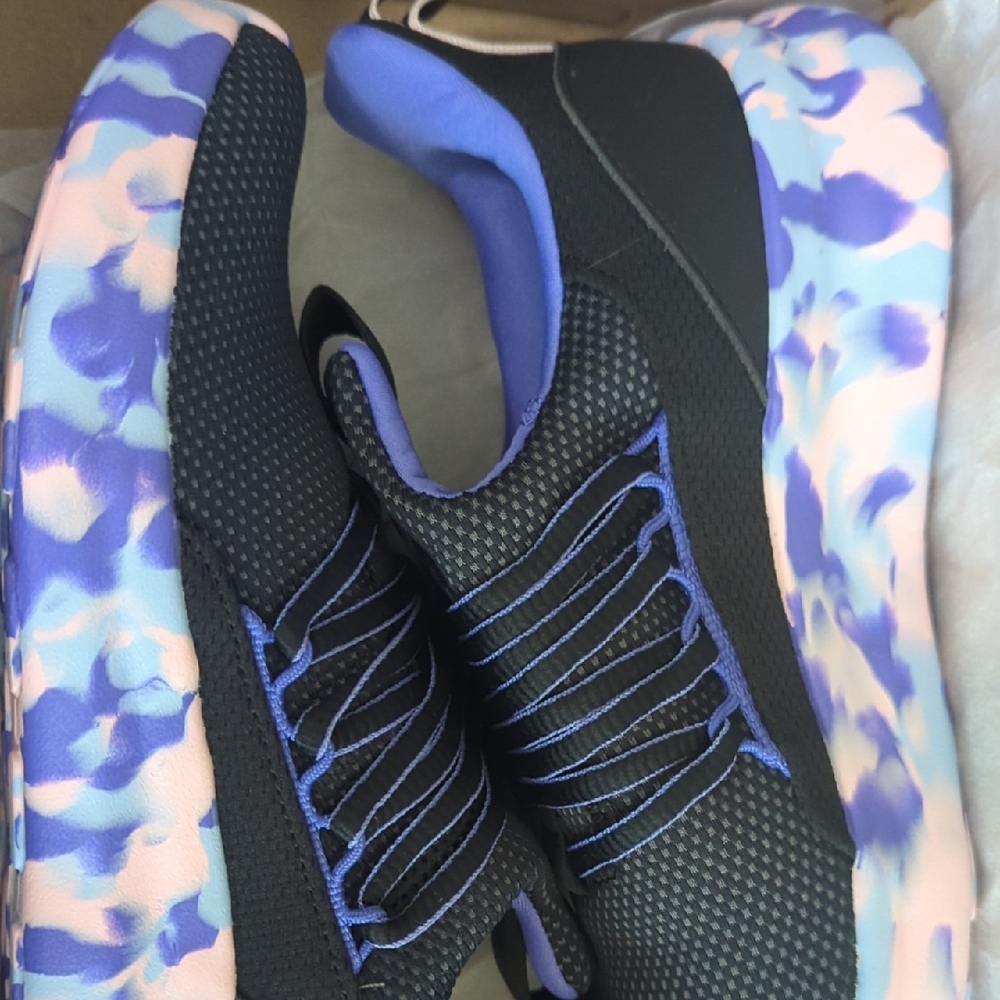 adidas Black and Purple Women's Sneakers